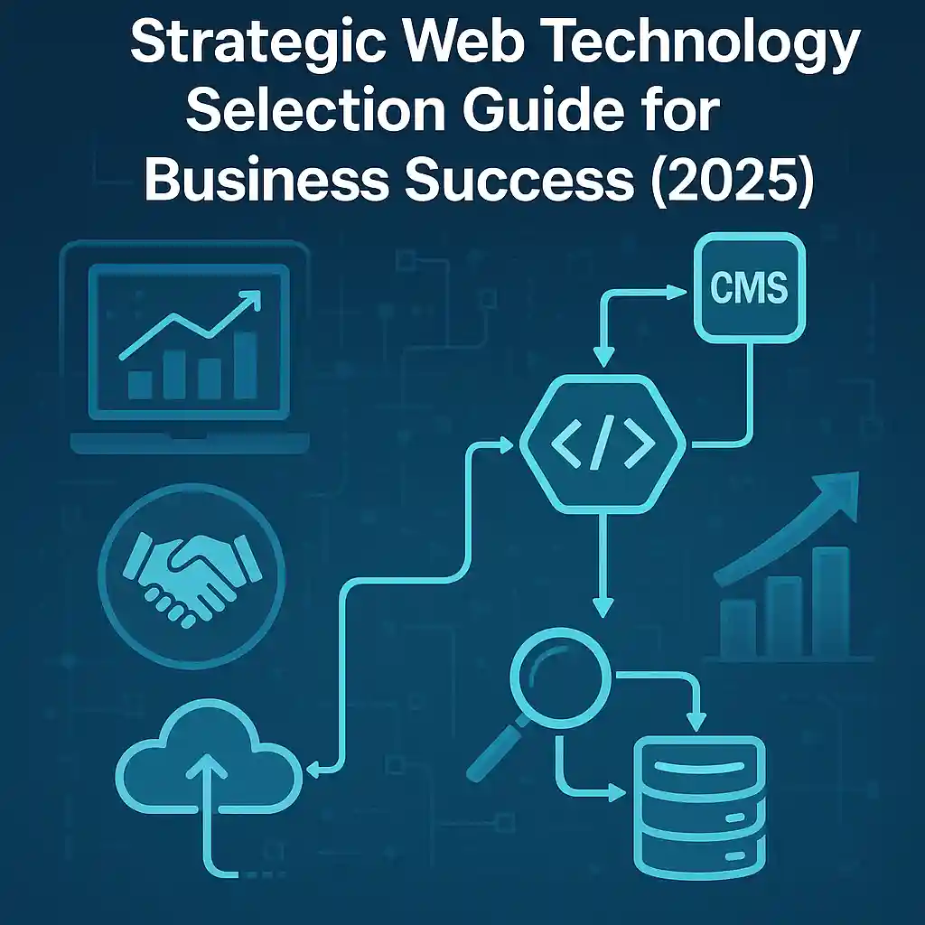 Smart Solutions for Modern Businesses دليل كامل لاختيار تقنيات الويب لنجاح الأعمال (2025) Strategic Web Technology Selection Guide for Business Success (2025)